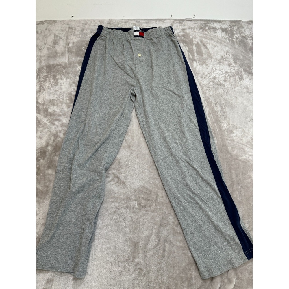 Tommy Hilfiger Pajama Lounge Pants Mens Size Medium Gray Relaxed Fit EUC